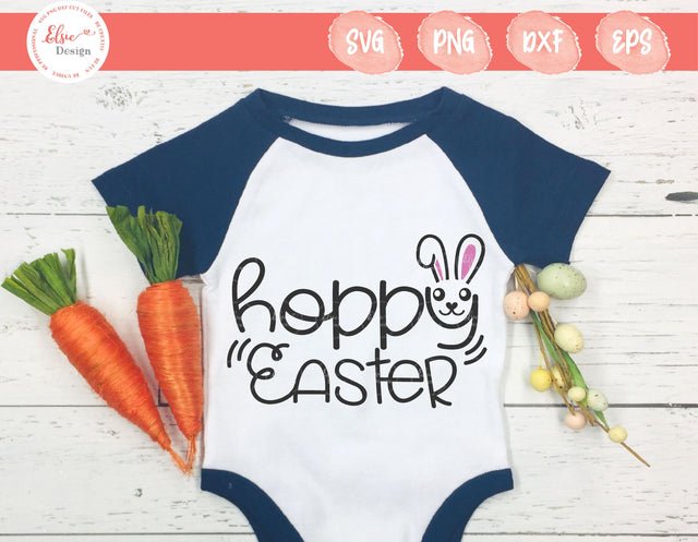 Hoppy Easter - SVG, PNG, DXF, EPS SVG Elsie Loves Design 