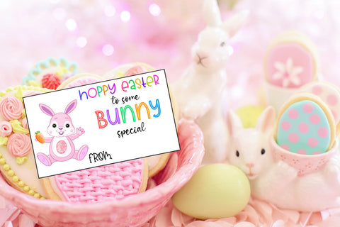 Hoppy Easter to Some Bunny I Easter Gift Tags Printable SVG Happy Printables Club 