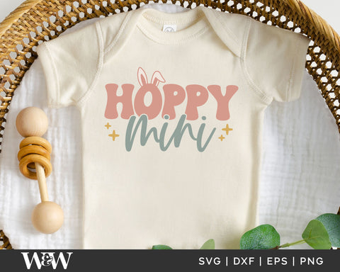Hoppy Mama & Hoppy Mini SVG | Mommy and Me Easter SVG SVG Wood And Walt 