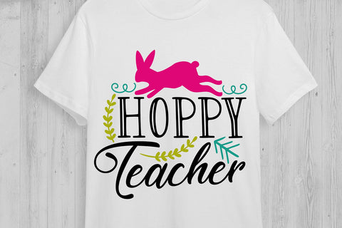 Hoppy Teacher| Teacher Easter SVG Cutting Files. SVG CosmosFineArt 