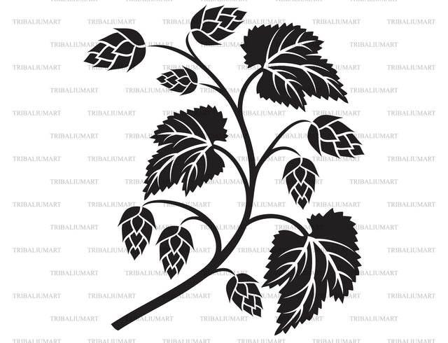 Hops (beer design) SVG TribaliumArtSF 