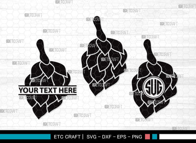 Hops Monogram SVG | Beer Hops Svg | Beer Gift Svg | Hops Plant Svg | Beer Man Svg | Hops Bundle | Hops Beer SVG | Hops Clipart SVG ETC Craft 