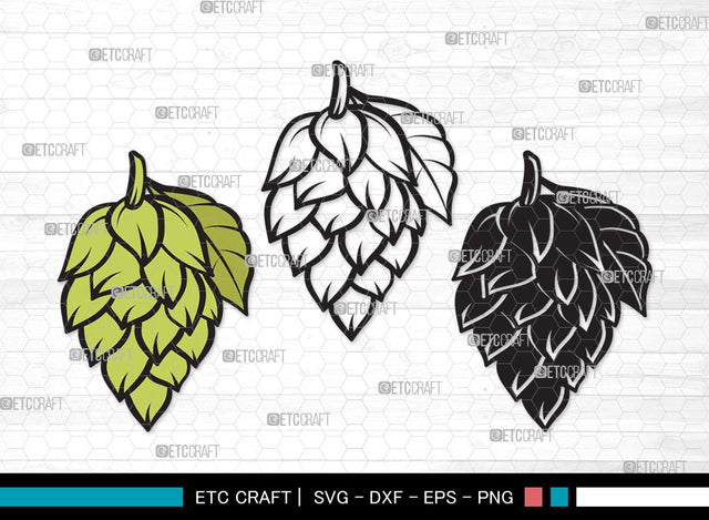 Hops SVG | Beer Hops Svg | Beer Gift Svg | Hops Plant Svg | Beer Man Svg | Hops Bundle | Hops Beer SVG | Hops Clipart SVG ETC Craft 