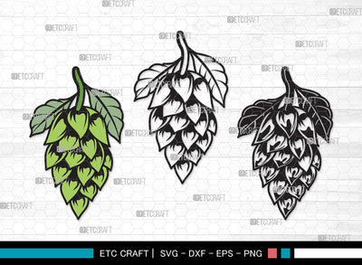 Hops SVG | Beer Hops Svg | Beer Gift Svg | Hops Plant Svg | Beer Man Svg | Hops Bundle | Hops Beer SVG | Hops Clipart SVG ETC Craft 