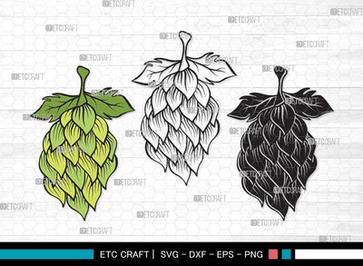 Hops SVG | Beer Hops Svg | Beer Gift Svg | Hops Plant Svg | Beer Man Svg | Hops Bundle | Hops Beer SVG | Hops Clipart SVG ETC Craft 