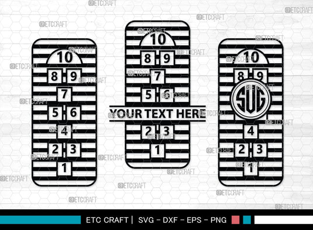 Hopscotch Monogram, Hopscotch Silhouette, Hopscotch SVG, Game Hopscotch Svg, Game Svg, Sensory Hallway Svg, Sensory Walk Svg, SB00427 SVG ETC Craft 
