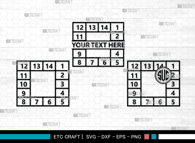 Hopscotch Monogram, Hopscotch Silhouette, Hopscotch SVG, Game Hopscotch Svg, Game Svg, Sensory Hallway Svg, Sensory Walk Svg, SB00427 SVG ETC Craft 