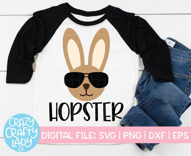 Hopster | Easter SVG Cut File SVG Crazy Crafty Lady Co. 
