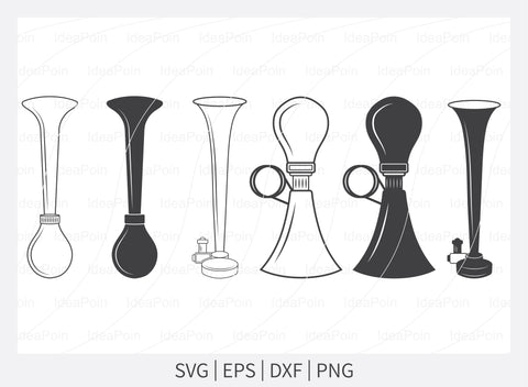 Horn Svg, Horns silhouette, Air Horn svg, Bicycle air horn, GAS Horn Svg, PRO Horn Speaker svg, Trumpet Horn svg, Trumpet Car Air Horn, Svg SVG Dinvect 