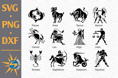 Horoscope SVG, PNG, DXF Digital Files Include SVG SVGStoreShop 