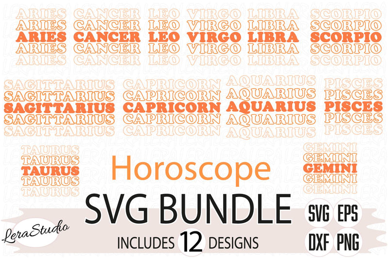Horoscope Svg SVG Lerastudio 
