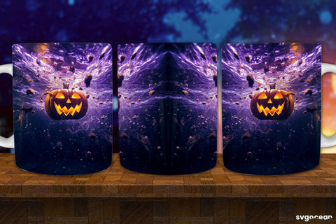Horror Halloween Mug Wrap Bundle | 11 Oz | Sublimation Sublimation SvgOcean 