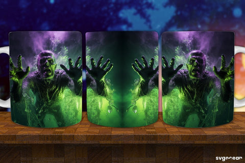 Horror Halloween Mug Wrap Bundle | 11 Oz | Sublimation Sublimation SvgOcean 