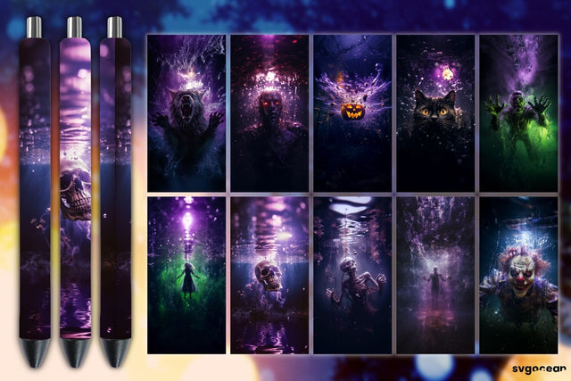 Horror Halloween Pen Wrap Bundle | Sublimation Sublimation SvgOcean 