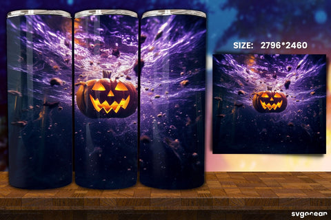 Horror Halloween Tumbler Wrap Bundle | 20 Oz | Sublimation Sublimation SvgOcean 