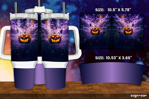 Horror Halloween Tumbler Wrap Bundle | 40 Oz | Sublimation Sublimation SvgOcean 