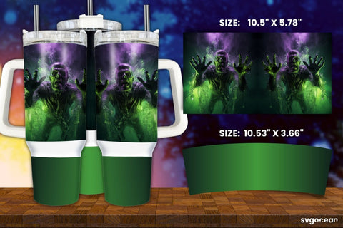 Horror Halloween Tumbler Wrap Bundle | 40 Oz | Sublimation Sublimation SvgOcean 