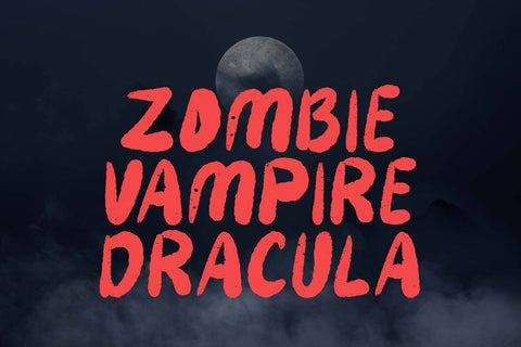 Horror Monster Font Prasetya Letter 