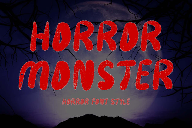 Horror Monster Font Prasetya Letter 