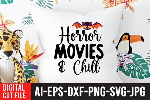 Horror Movies &Chill SVG Design SVG BlackCatsMedia 