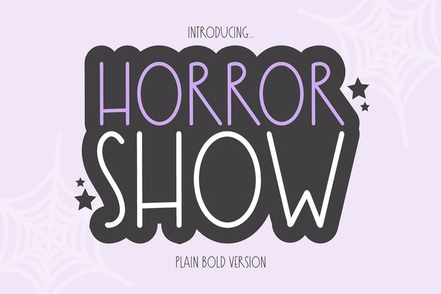Horror Show Bold Font Blush Font Co. 