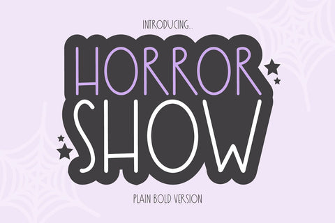 Horror Show Bold Font Blush Font Co. 