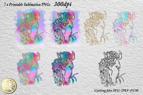 Horse 1 SVG - Sublimation PNG | Cutting SVG Sublimation DrawnTogether with love 