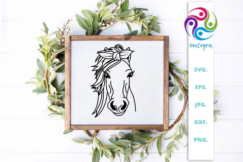 Horse Bandana Svg, Horse File Svg SVG Sintegra 