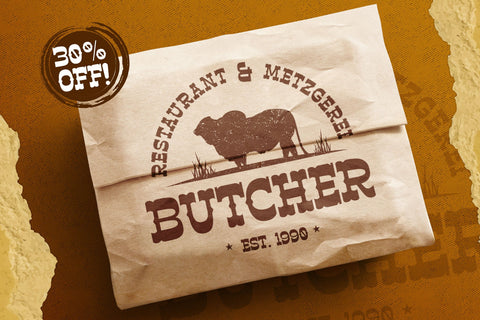 Horse Belonk - Western Style Font Arterfak Project 