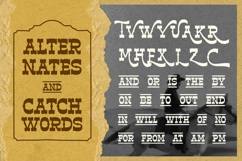 Horse Belonk - Western Style Font Arterfak Project 