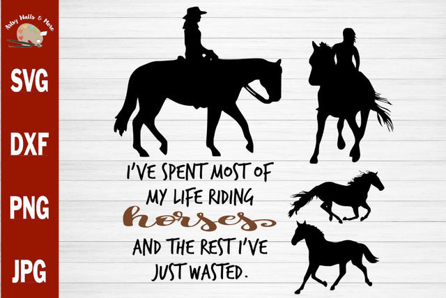 Horse bundle svg, horse silhouettes quote svg, horses svg, horse clipart bundle svg file Silhouette Cricut horse lover svg SVG The Artsy Spot 