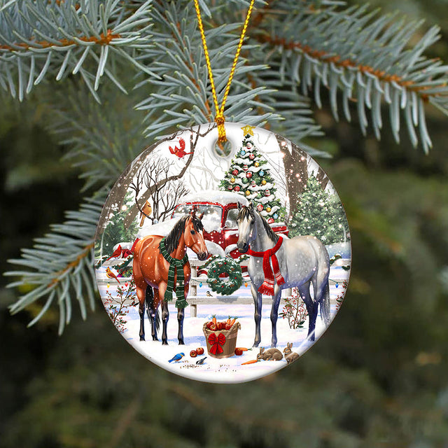 Horse Christmas Ornament PNG, Benelux Christmas Ornament, PNG Instant Download, Xmas Ornament Sublimation Designs Downloads Sublimation CaldwellArt 