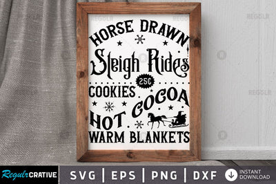 Horse drawn sleigh rides SVG SVG Regulrcrative 