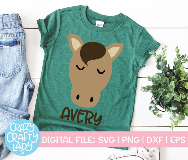 Horse | Farm Animal SVG Cut File SVG Crazy Crafty Lady Co. 
