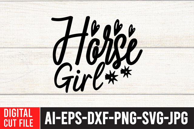 Horse Girl SVG Cut File SVG BlackCatsMedia 