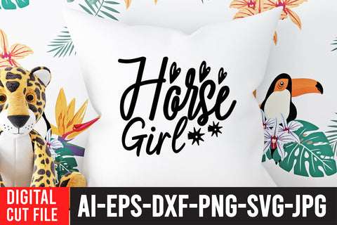 Horse Girl SVG Cut File SVG BlackCatsMedia 