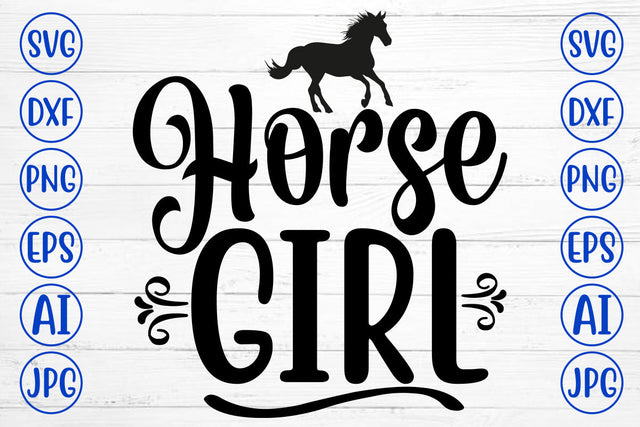 Horse Girl SVG Cut File SVG Syaman 