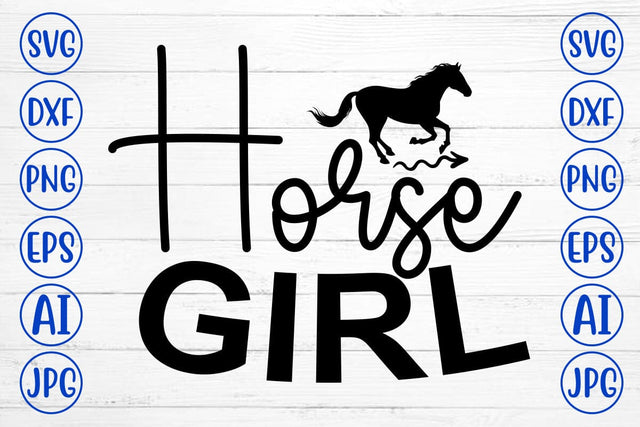 Horse Girl SVG Cut File SVG Syaman 