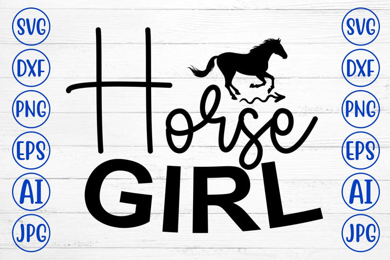 Horse Girl SVG Cut File SVG Syaman 