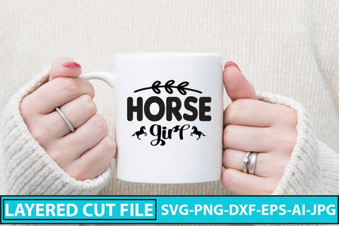 Horse Girl SVG Cut File SVG Syaman 