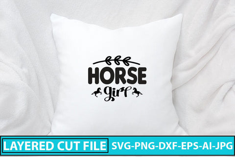 Horse Girl SVG Cut File SVG Syaman 