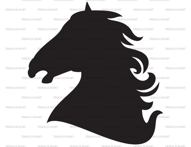 Horse head SVG TribaliumArtSF 