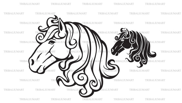 Horse head SVG TribaliumArtSF 