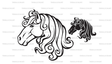 Horse head SVG TribaliumArtSF 