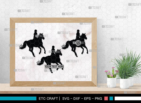 Horse Jumping Monogram, Horse Jumping Silhouette, Horse Jumping SVG, Horse Svg, Running Horse Svg, Equestrian Sports Svg, SB00280 SVG ETC Craft 
