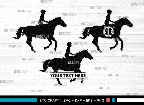 Horse Jumping Monogram, Horse Jumping Silhouette, Horse Jumping SVG, Horse Svg, Running Horse Svg, Equestrian Sports Svg, SB00280 SVG ETC Craft 