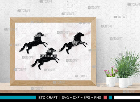 Horse Jumping Monogram, Horse Jumping Silhouette, Horse Jumping SVG, Horse Svg, Running Horse Svg, Equestrian Sports Svg, SB00280 SVG ETC Craft 