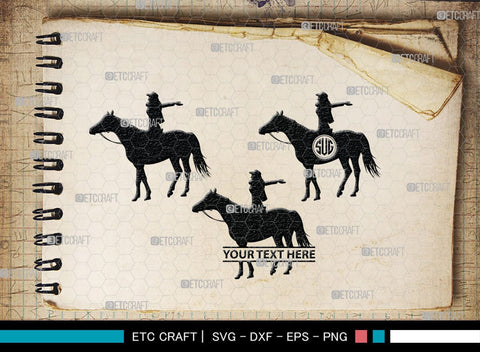 Horse Jumping Monogram, Horse Jumping Silhouette, Horse Jumping SVG, Horse Svg, Running Horse Svg, Equestrian Sports Svg, SB00280 SVG ETC Craft 