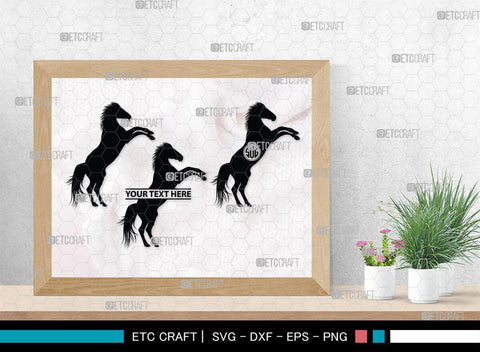 Horse Jumping Monogram, Horse Jumping Silhouette, Horse Jumping SVG, Horse Svg, Running Horse Svg, Equestrian Sports Svg, SB00280 SVG ETC Craft 