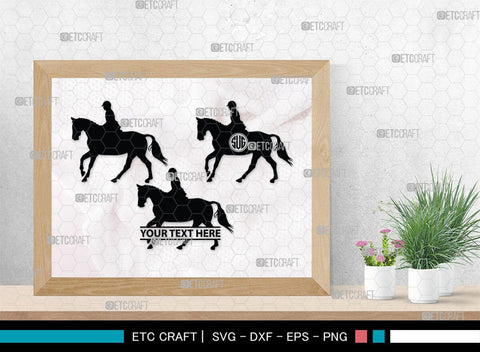 Horse Jumping Monogram, Horse Jumping Silhouette, Horse Jumping SVG, Horse Svg, Running Horse Svg, Equestrian Sports Svg, SB00280 SVG ETC Craft 
